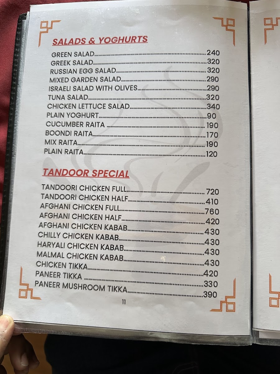 Menu The Tibetan Kitchen-8