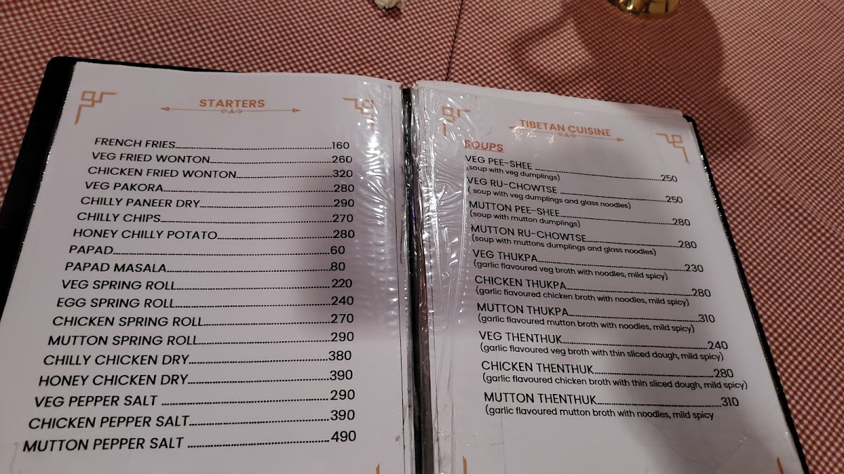 Menu The Tibetan Kitchen-9